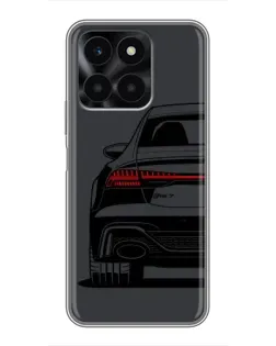 Чехол для Huawei Honor X6a с картинкой «Задняя часть Audi — арт»