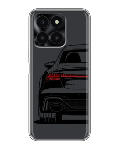 Чехол для Huawei Honor X6a с картинкой «Задняя часть Audi — арт» Чехол для Huawei Honor X6a с картинкой «Задняя часть Audi — арт»