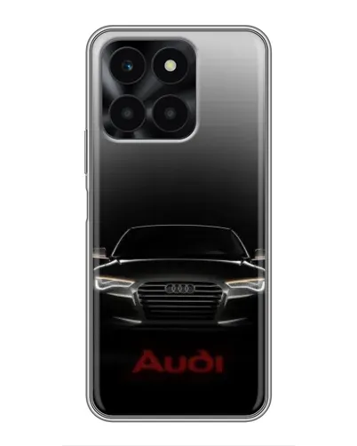 Чехол для Huawei Honor X6a с картинкой «Audi — градиентный контур» Чехол для Huawei Honor X6a с картинкой «Audi — градиентный контур»