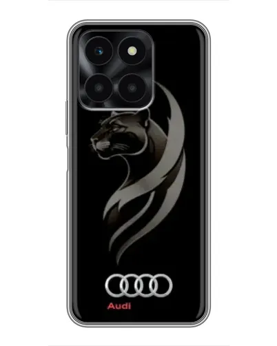 Чехол для Huawei Honor X6a с картинкой «Графика — пантера и Audi» Чехол для Huawei Honor X6a с картинкой «Графика — пантера и Audi»