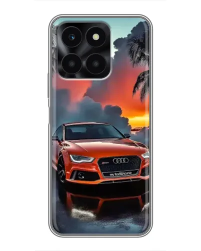 Чехол для Huawei Honor X6a с картинкой «Audi — закат» Чехол для Huawei Honor X6a с картинкой «Audi — закат»