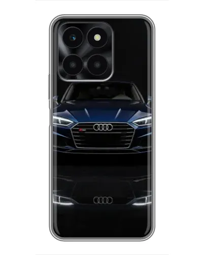 Чехол для Huawei Honor X6a с картинкой «Audi — ночное отражение» Чехол для Huawei Honor X6a с картинкой «Audi — ночное отражение»