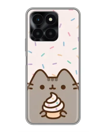 Чехол для Huawei Honor X6a с картинкой «Пушин с кексом» Чехол для Huawei Honor X6a с картинкой «Пушин с кексом»