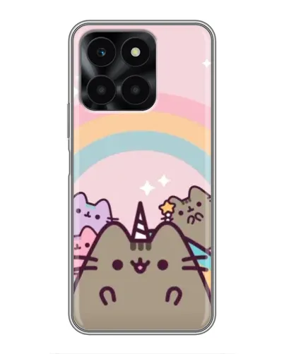 Чехол для Huawei Honor X6a с картинкой «Единорог Pusheen» Чехол для Huawei Honor X6a с картинкой «Единорог Pusheen»