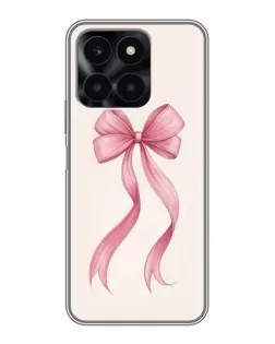 Чехол для Huawei Honor X6a с картинкой «Розовый бант»