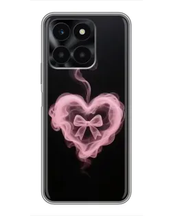 Чехол для Huawei Honor X6a с картинкой «Дымчатое сердце»