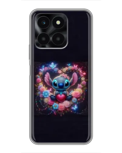 Чехол для Huawei Honor X6a с картинкой «Stitch в цветах» Чехол для Huawei Honor X6a с картинкой «Stitch в цветах»