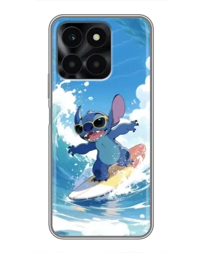 Чехол для Huawei Honor X6a с картинкой «Стич на волне» Чехол для Huawei Honor X6a с картинкой «Стич на волне»