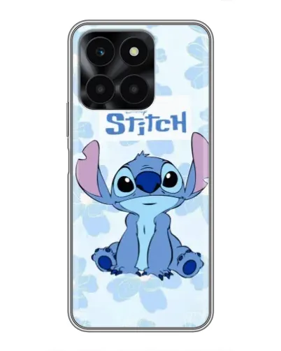 Чехол для Huawei Honor X6a с картинкой «Stitch среди цветов» Чехол для Huawei Honor X6a с картинкой «Stitch среди цветов»