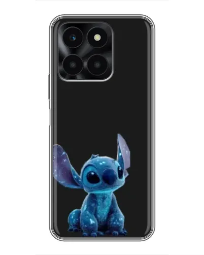Чехол для Huawei Honor X6a с картинкой «Стич на черном» Чехол для Huawei Honor X6a с картинкой «Стич на черном»