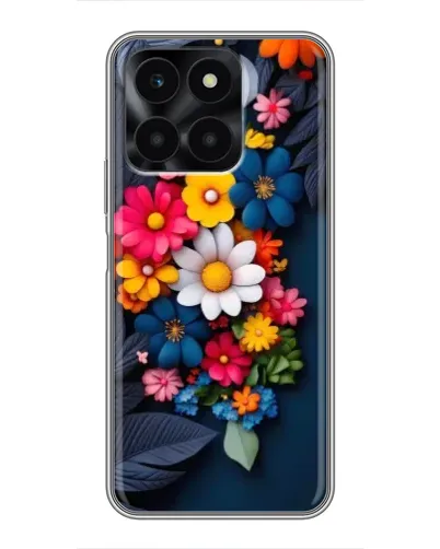 Чехол для Huawei Honor X6a с картинкой «Цветочная феерия»