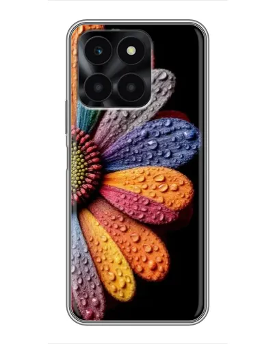 Чехол для Huawei Honor X6a с картинкой «Радужный цветок»
