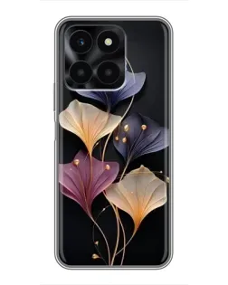 Чехол для Huawei Honor X6a с картинкой «Лиловые цветы грации»