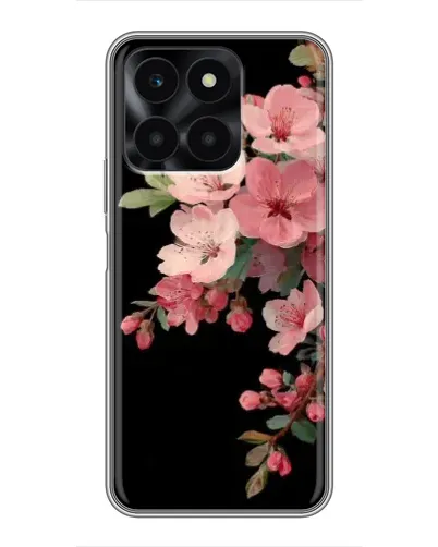 Чехол для Huawei Honor X6a с картинкой «Розовая ветка сакуры»