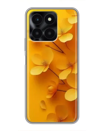 Чехол для Huawei Honor X6a с картинкой «Золотые лепестки»