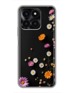 Чехол для Huawei Honor X6a с картинкой «Цветочная композиция»