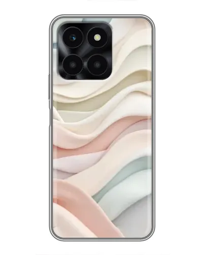 Чехол для Huawei Honor X6a с картинкой «Пастельные нежные волны»