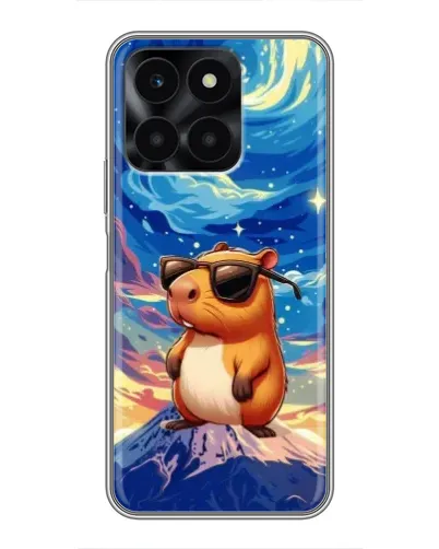 Чехол для Huawei Honor X6a с картинкой «Капибара Ван Гога»