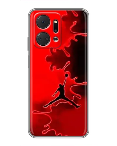 Чехол для Huawei Honor X7a с картинкой «Jordan Red Smoke»