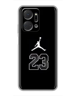 Чехол для Huawei Honor X7a с картинкой «Jordan Flight 23»