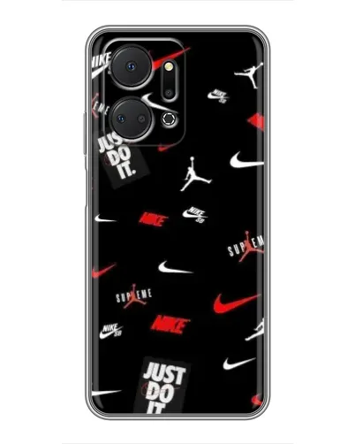 Чехол для Huawei Honor X7a с картинкой «Nike Mix Pattern»