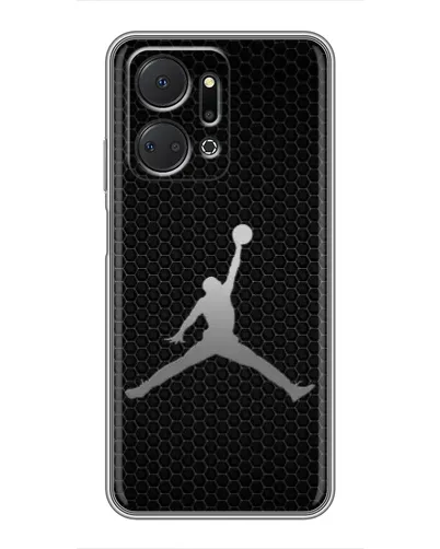 Чехол для Huawei Honor X7a с картинкой «Jordan Dark Carbon»