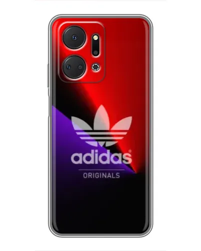Чехол для Huawei Honor X7a с картинкой «Adidas Red Neon»