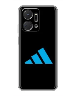 Чехол для Huawei Honor X7a с картинкой «Adidas Cyan Logo»
