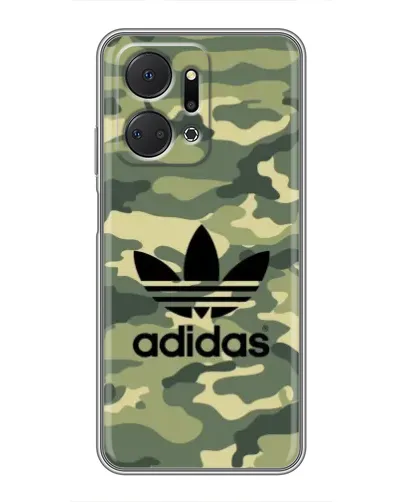 Чехол для Huawei Honor X7a с картинкой «Милитари стиль Adidas»