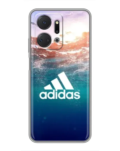 Чехол для Huawei Honor X7a с картинкой «Океанская глубина адидас»