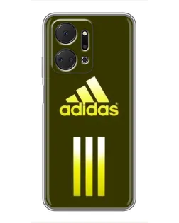 Чехол для Huawei Honor X7a с картинкой «Оливковый градиент Adidas»