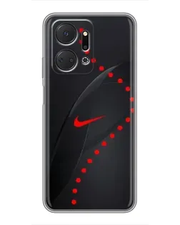 Чехол для Huawei Honor X7a с картинкой «Абстрактный дизайн Nike»