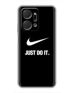 Чехол для Huawei Honor X7a с картинкой «Классический принт Nike»