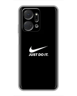 Чехол для Huawei Honor X7a с картинкой «Минимализм от Nike»