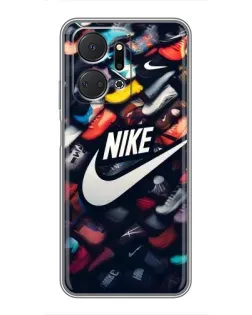 Чехол для Huawei Honor X7a с картинкой «Коллекция кроссовок Nike»