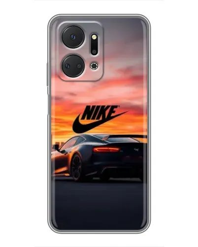 Чехол для Huawei Honor X7a с картинкой «Nike и суперкар»