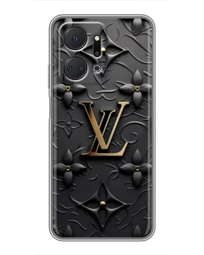 Чехол для Huawei Honor X7a с картинкой «Кожаная текстура LV»