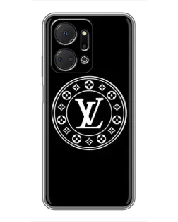 Чехол для Huawei Honor X7a с картинкой «LV — печать стиля»