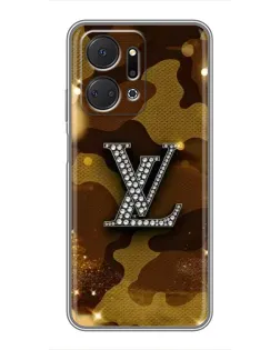 Чехол для Huawei Honor X7a с картинкой «Камуфляжный Louis Vuitton»