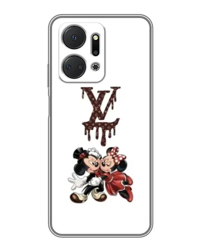 Чехол для Huawei Honor X7a с картинкой «LV и Микки Маус»