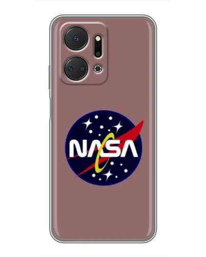 Чехол для Huawei Honor X7a с картинкой «NASA — ретро космос»
