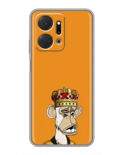Чехол для Huawei Honor X7a с картинкой «Золотая обезьяна Bored Ape»