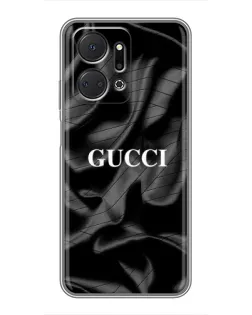 Чехол для Huawei Honor X7a с картинкой «Gucci — шелковые волны»