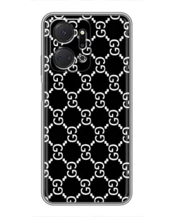 Чехол для Huawei Honor X7a с картинкой «Gucci — сетчатый паттерн»