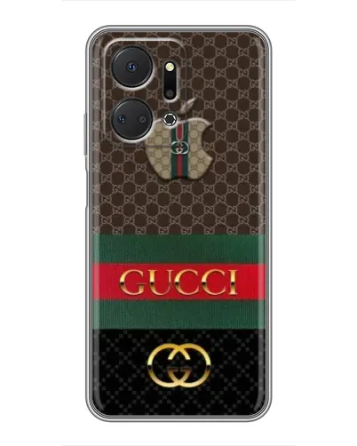 Чехол для Huawei Honor X7a с картинкой «Gucci — брендированный десерт» Чехол для Huawei Honor X7a с картинкой «Gucci — брендированный десерт»