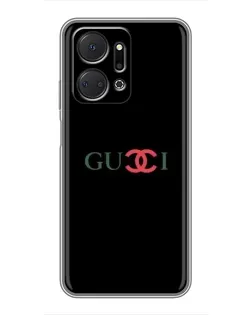 Чехол для Huawei Honor X7a с картинкой «Gucci — красный градиент»