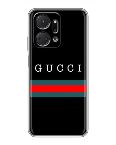 Чехол для Huawei Honor X7a с картинкой «Gucci — красный пояс» Чехол для Huawei Honor X7a с картинкой «Gucci — красный пояс»