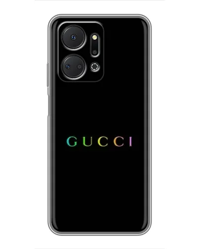 Чехол для Huawei Honor X7a с картинкой «Gucci — неоновый минимализм» Чехол для Huawei Honor X7a с картинкой «Gucci — неоновый минимализм»