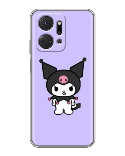 Чехол для Huawei Honor X7a с картинкой «Kuromi — нежный фиолетовый»