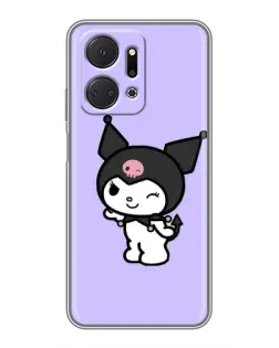 Чехол для Huawei Honor X7a с картинкой «Классическая Kuromi»